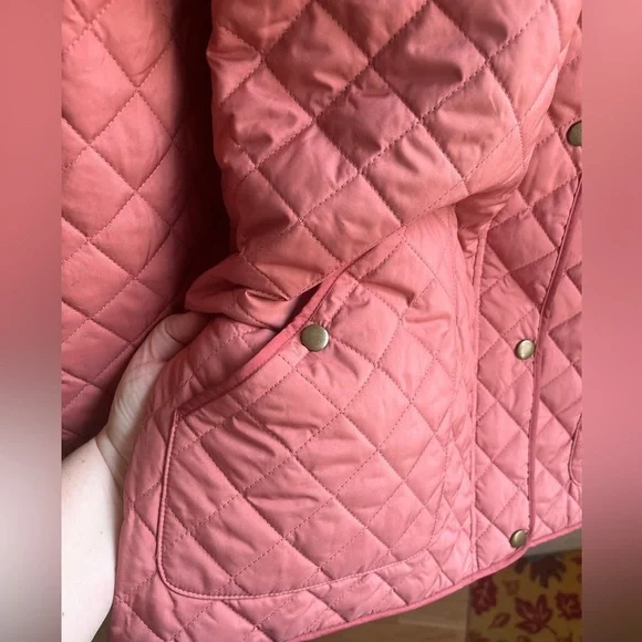 Lands End Women’s Plus‎ Quilted Primaloft Insulated Mauve Barn Jacket 2X - Picture 4 of 8